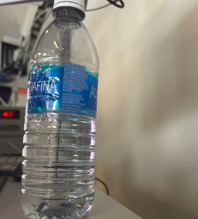 Plastic bottle sound