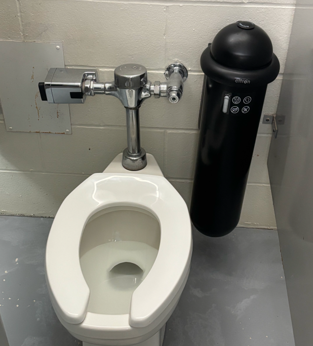 Toilet flushing sound