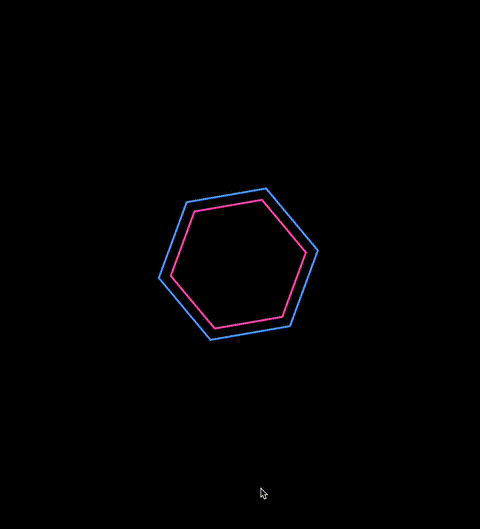 Sound-triggered hexagons.