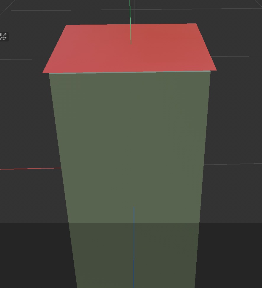 This is the side view of the mahjong tile box model.