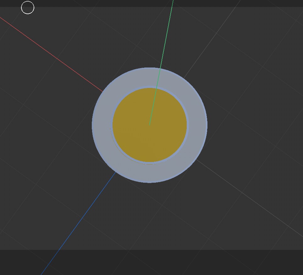 This is the side view of the coin model.