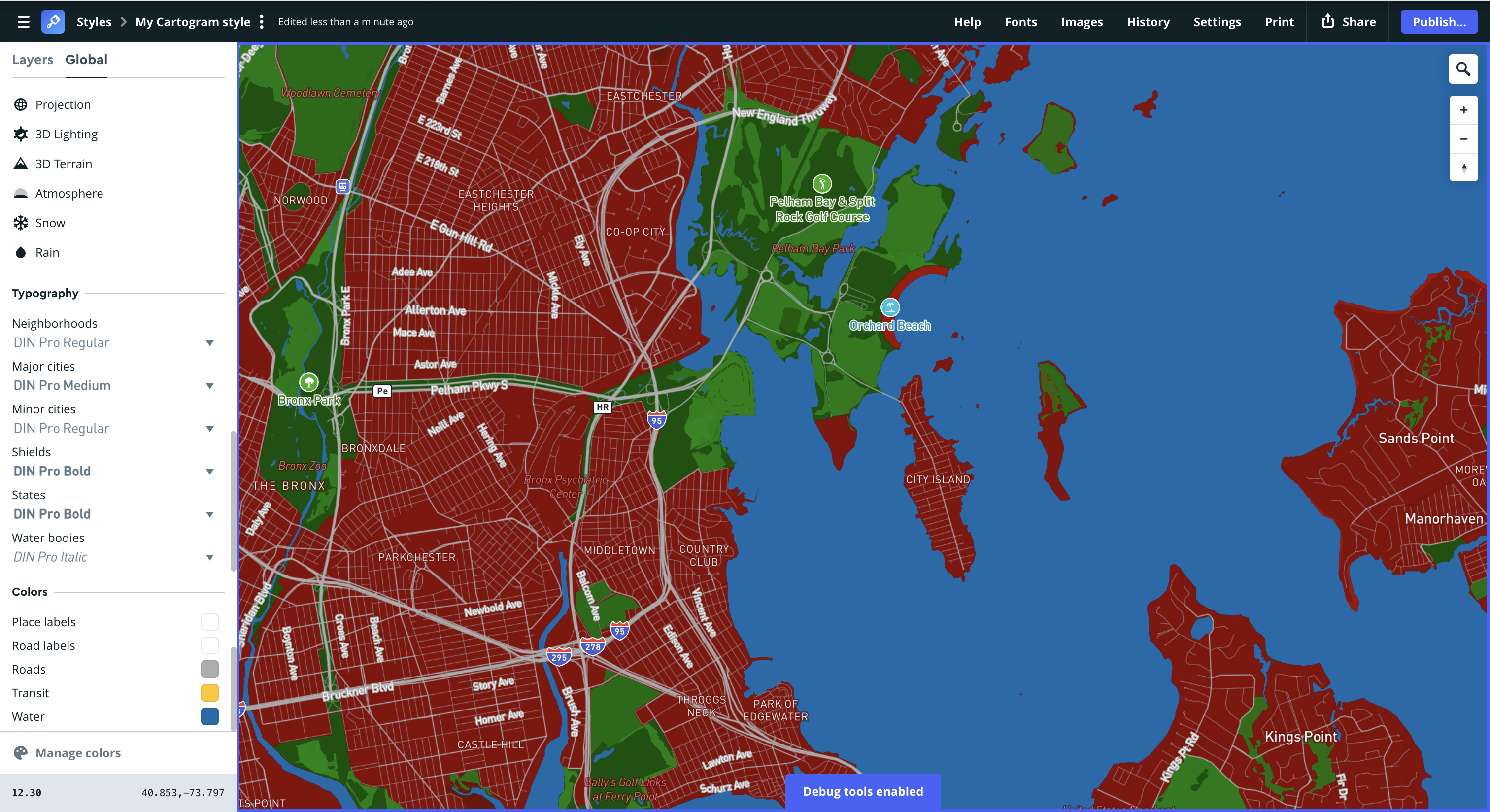 The image used is from Mapbox styling Informed by Spatial Workshop 1