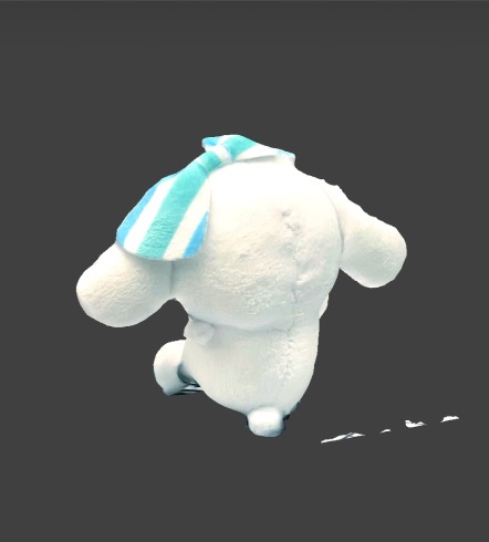 This is a demonstration of the process of scanning a 3d model.