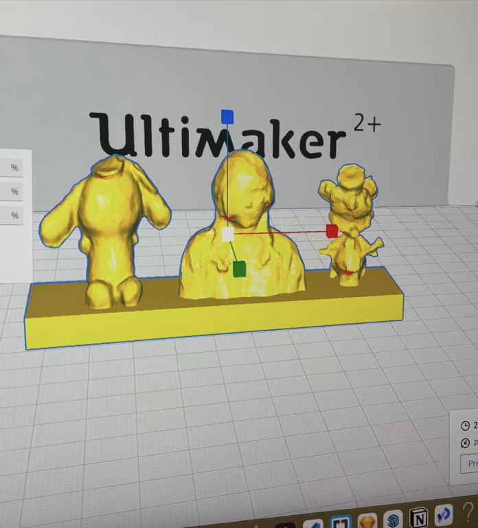 This is the process of 3d printing my model